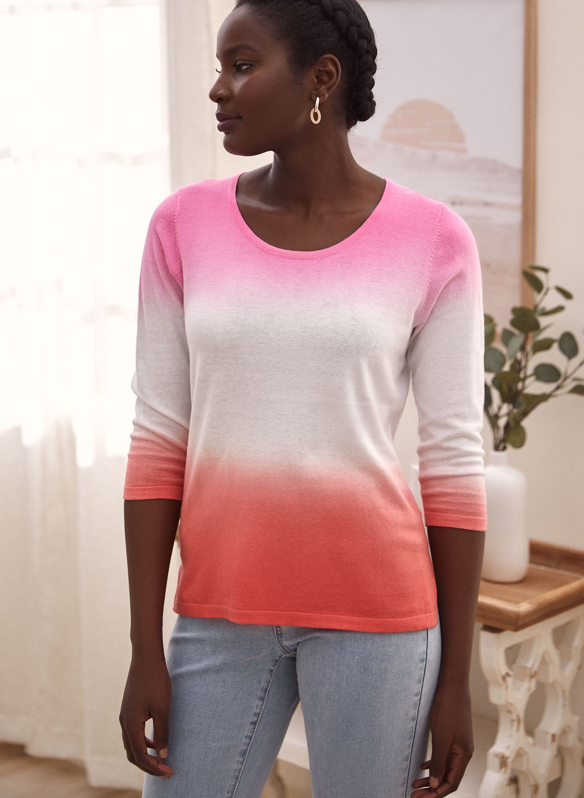 Ombre Dip Dye Sweater
