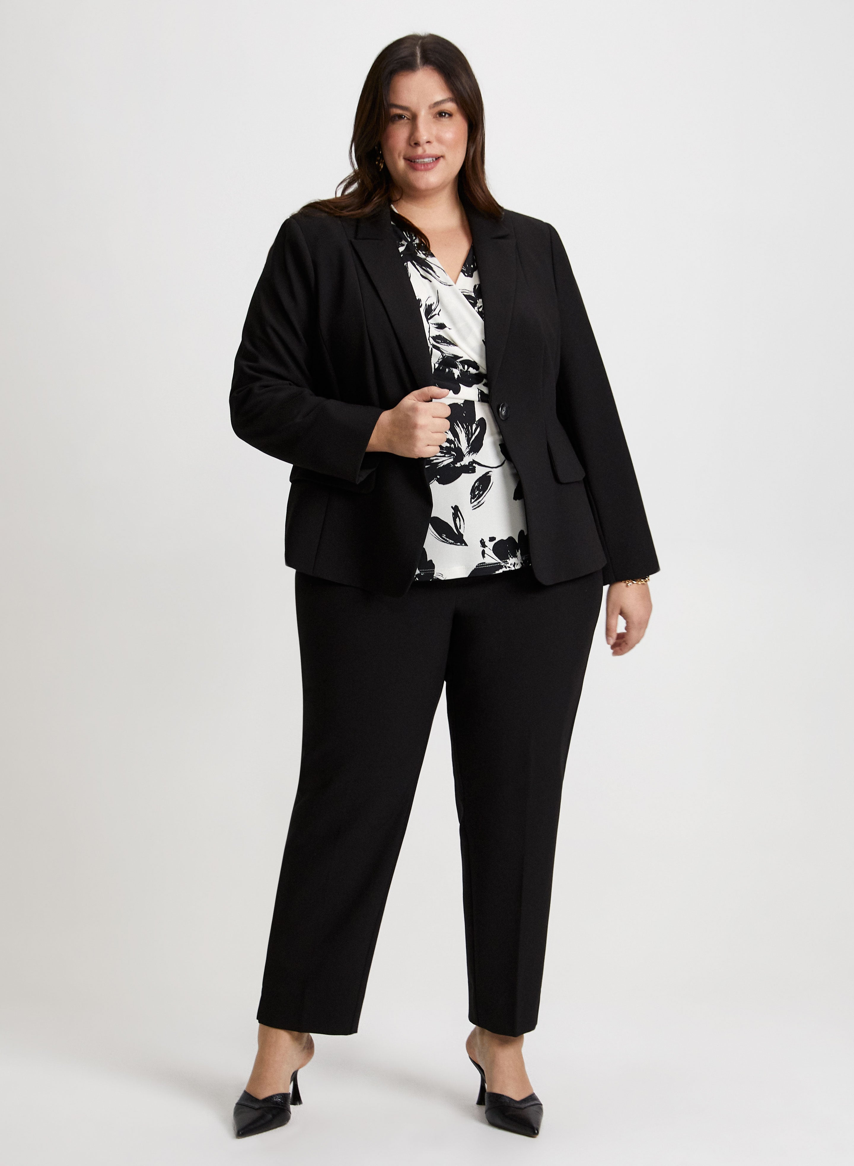 Black pantsuit shop