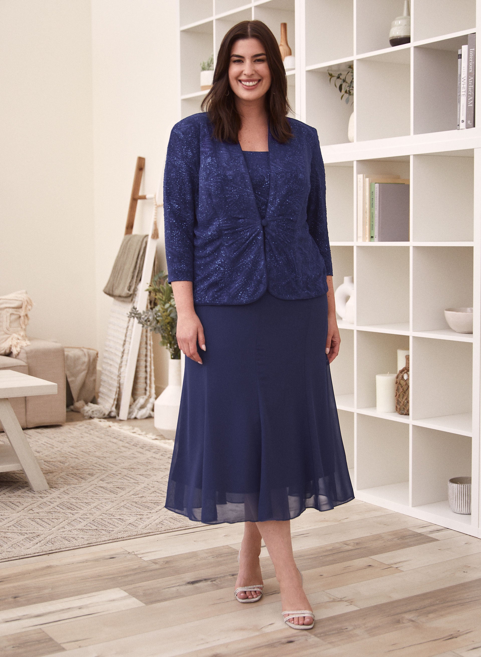 Two Piece Jacket Dress Set