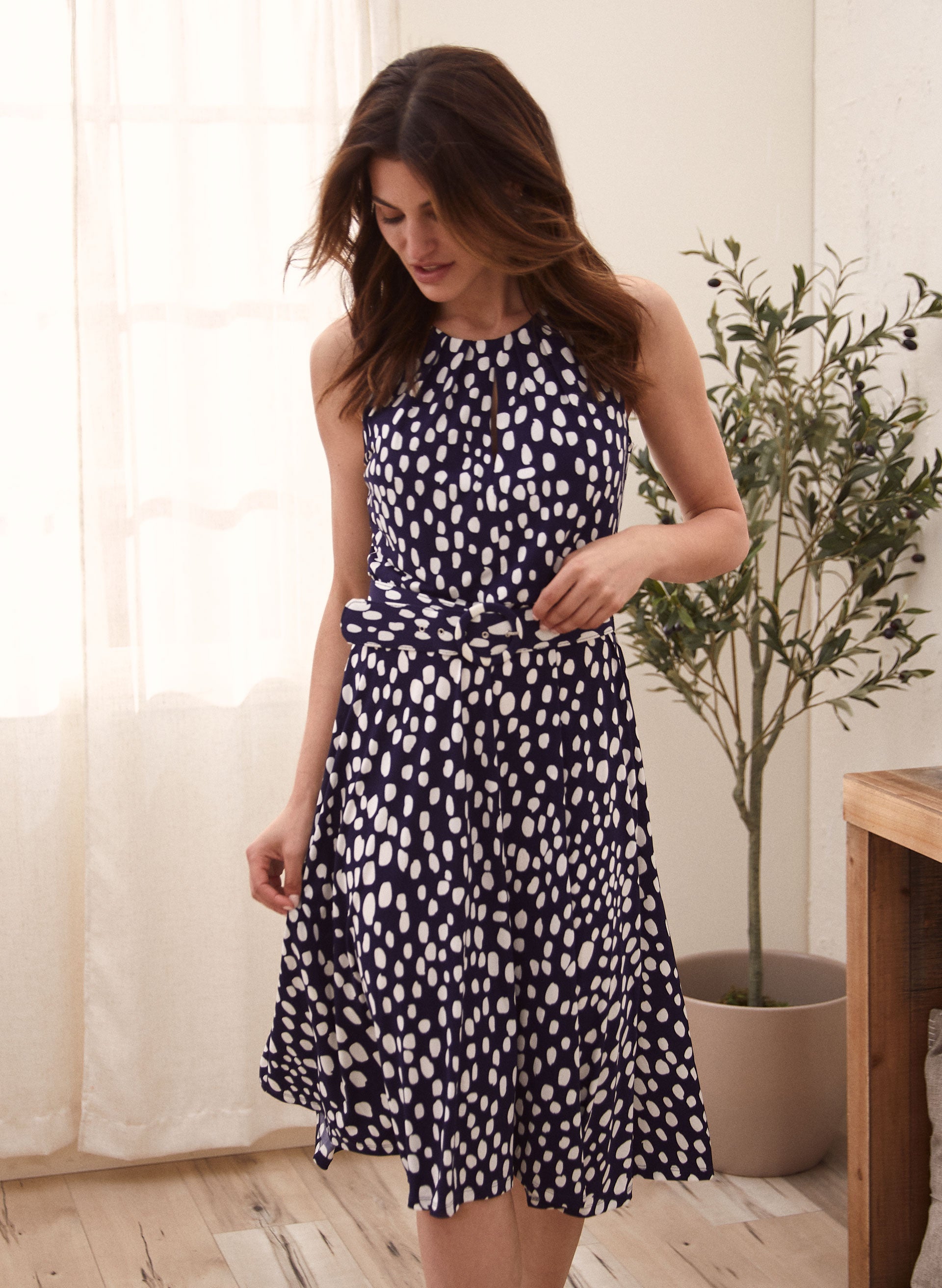 Belted sundress shop