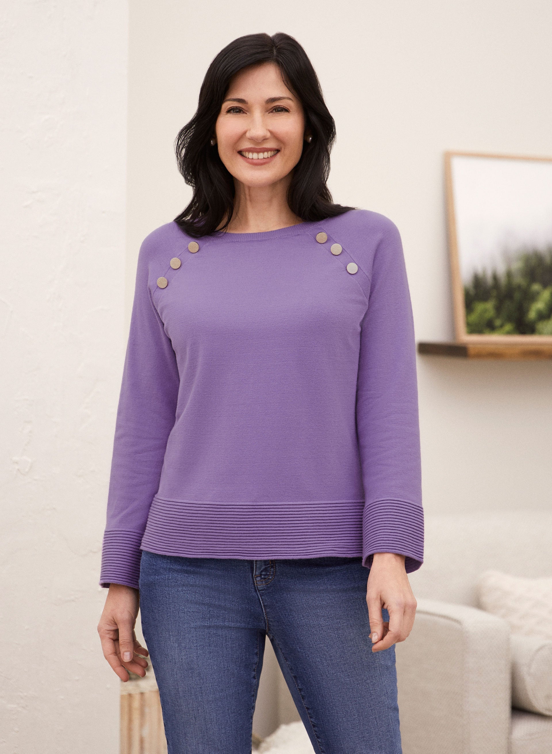 Ottoman Stitch Detail Sweater